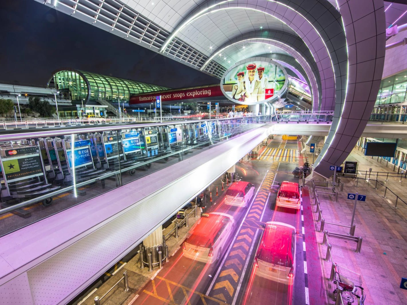 International airport concourse