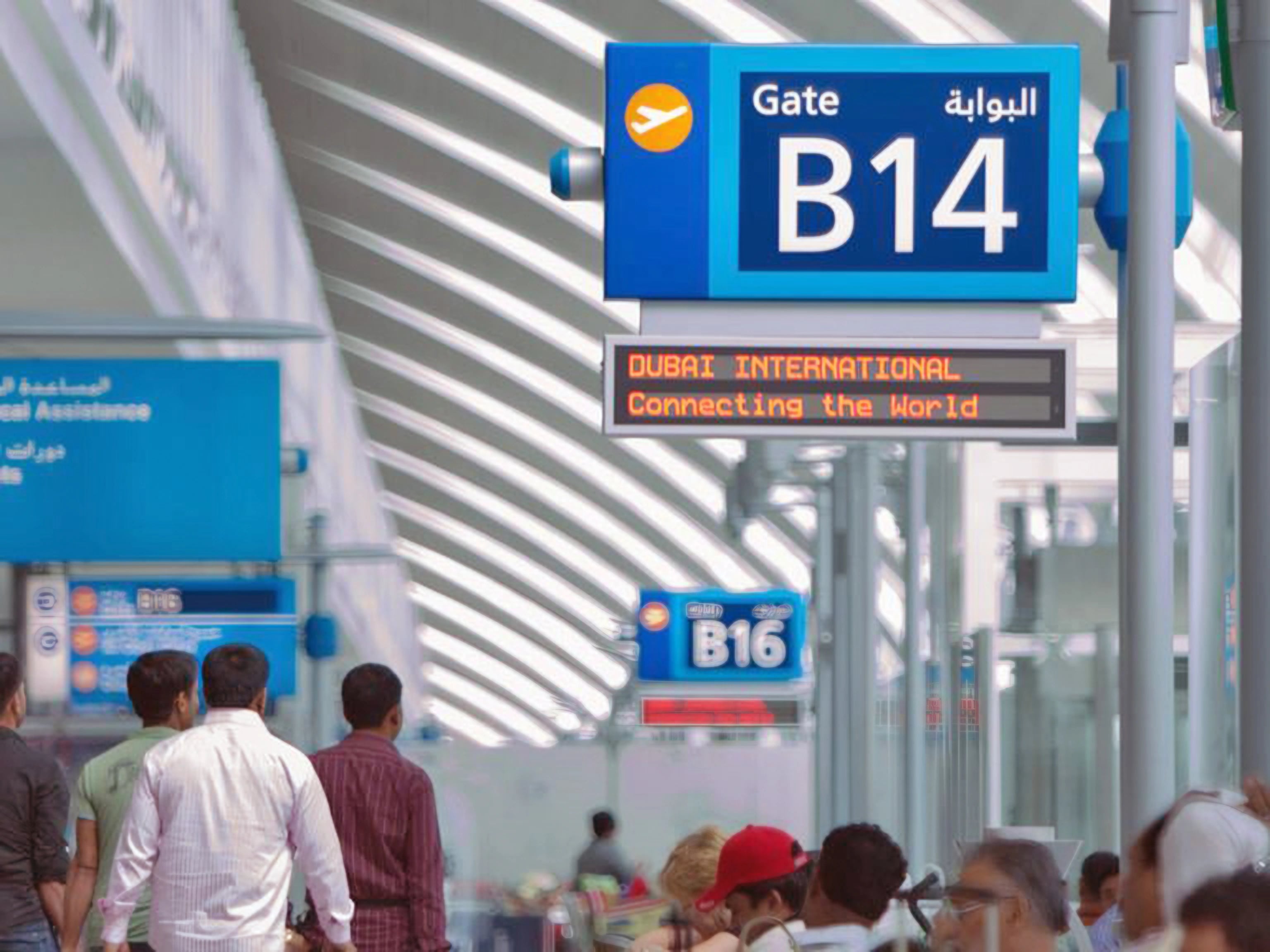 Dubai International airport wayfinding